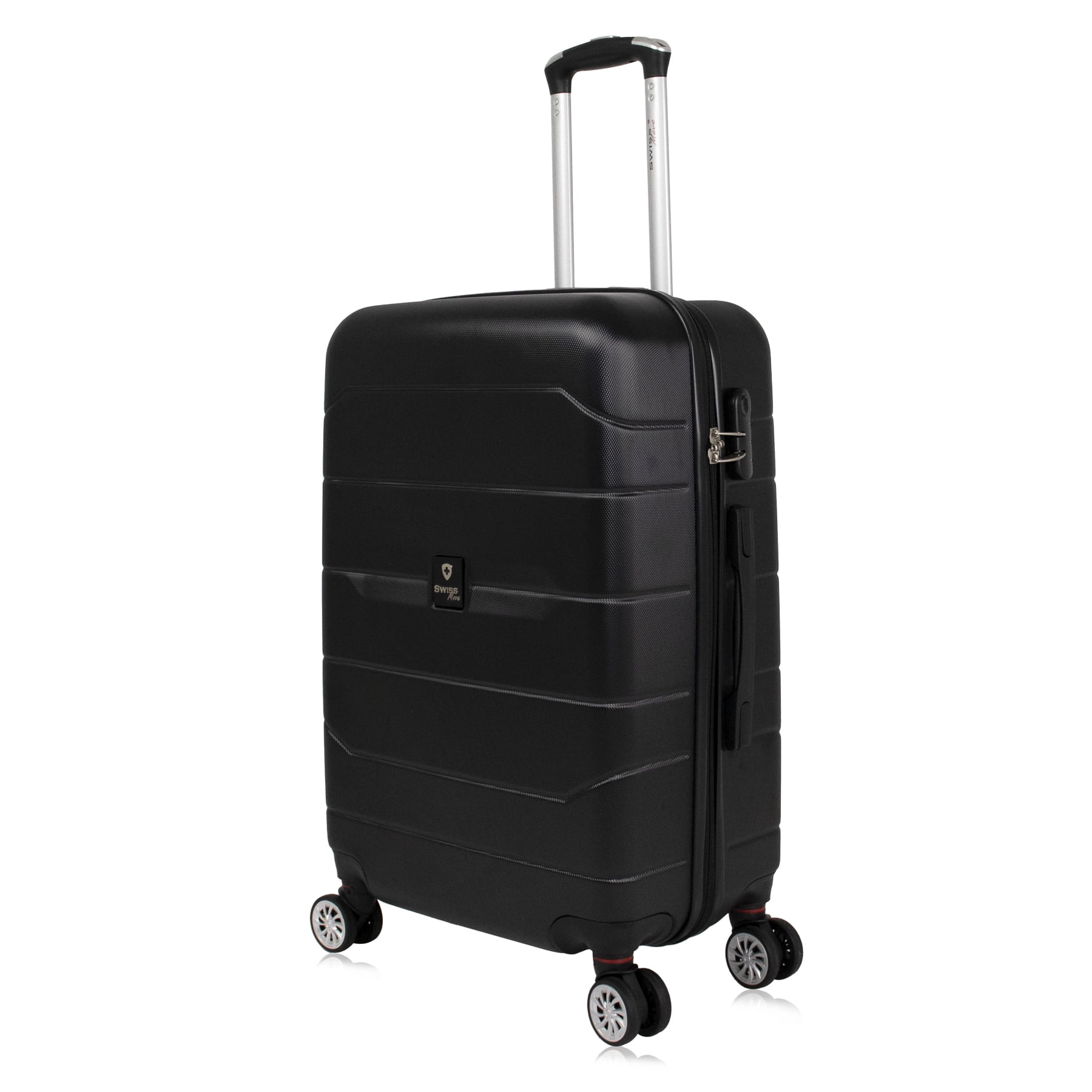 Mala Viagem 23kg Média Tokio Preta Swiss Move | Le Postiche