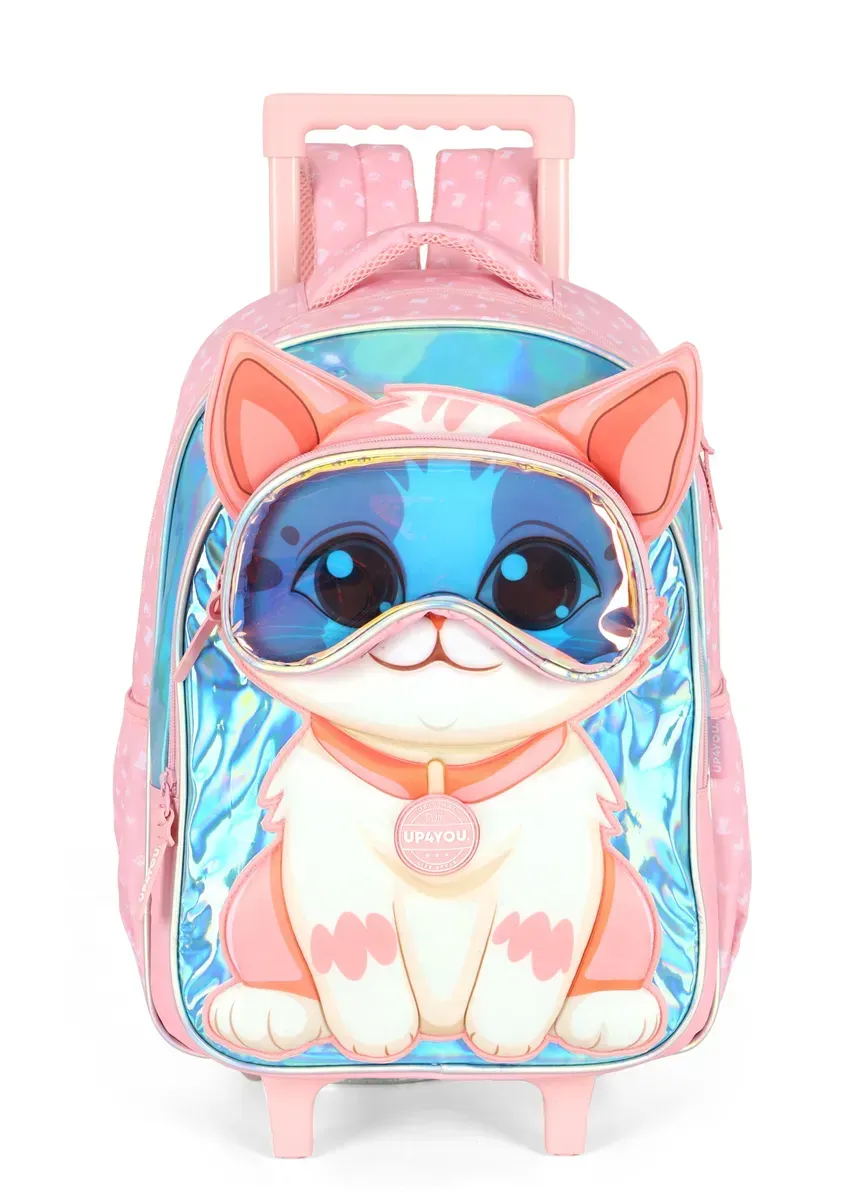 kit-completo-infantil-panda-e-gatinho-mochila-de-rodinha-com-estojo-salmao