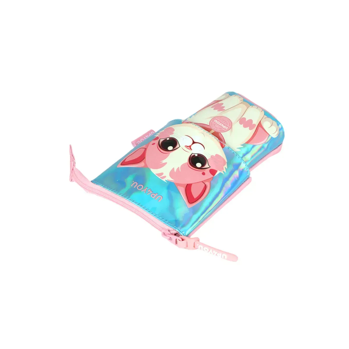 kit-completo-infantil-panda-e-gatinho-mochila-de-rodinha-com-estojo-salmao