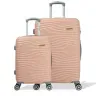 kit-mala-pequena-de-bordo-e-grande-rigida-rodas-giro-360°-hamburgo-stradda-rosa-claro