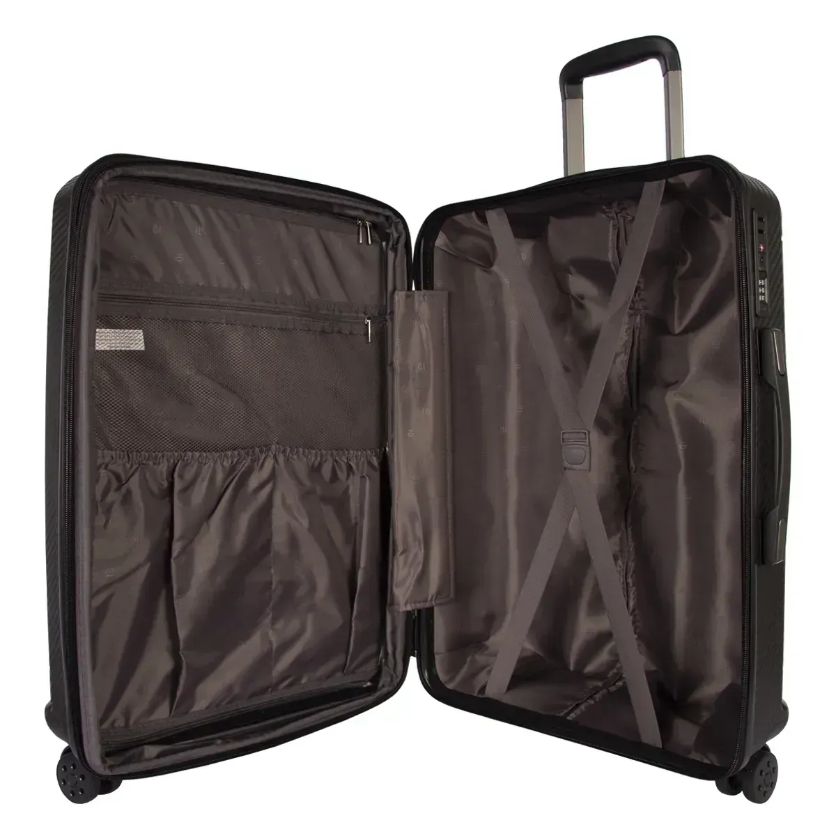 kit-mala-pequena-de-bordo-e-media-rigida-rodas-giro-360°-berlim-black-eco-le-postiche-preto