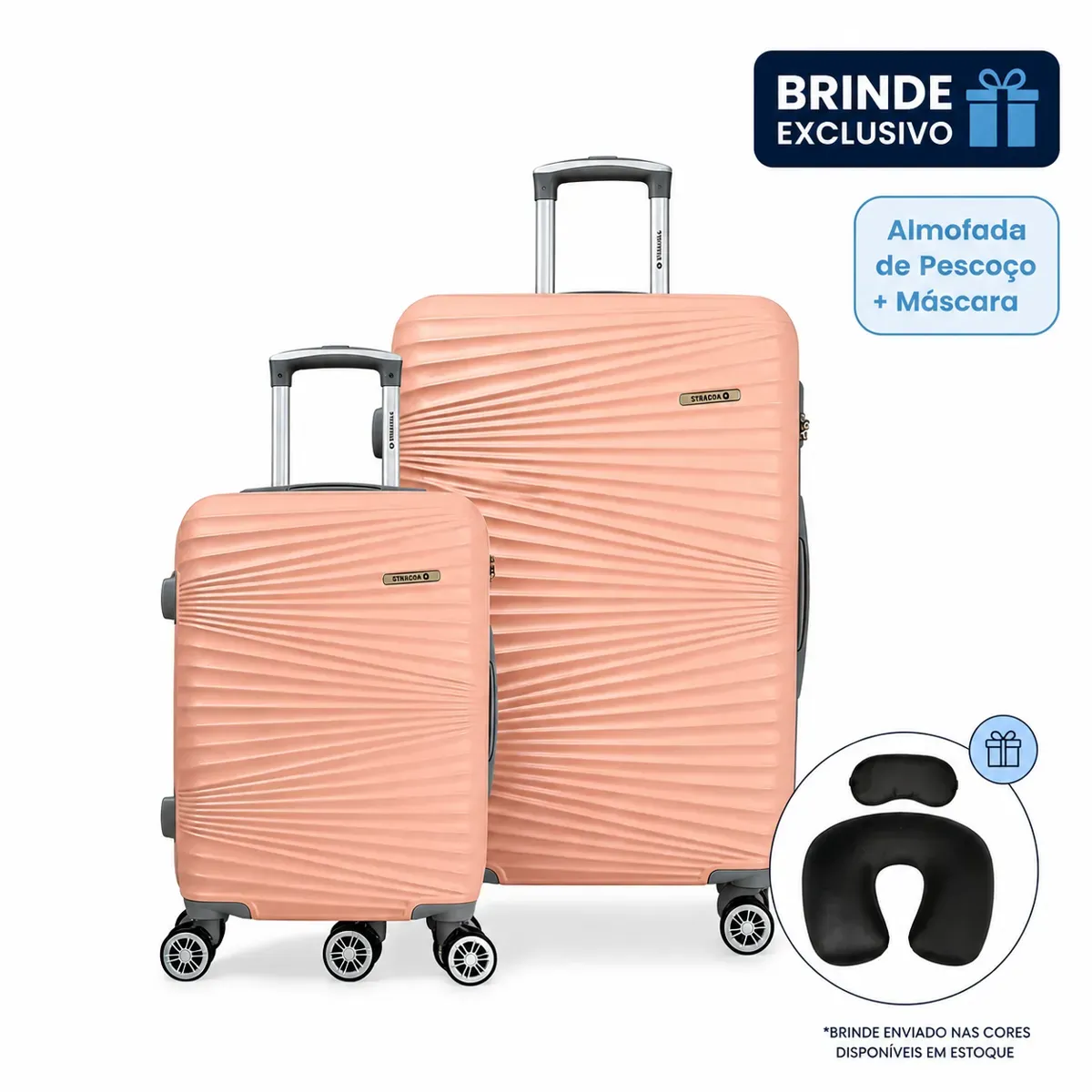 kit-mala-pequena-de-bordo-e-media-rigida-rodas-giro-360°-hamburgo-stradda-rosa-claro