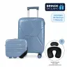 kit-mala-pequena-de-bordo-e-frasqueira-rigida-rodas-giro-360°-voxx-stradda-azul-claro
