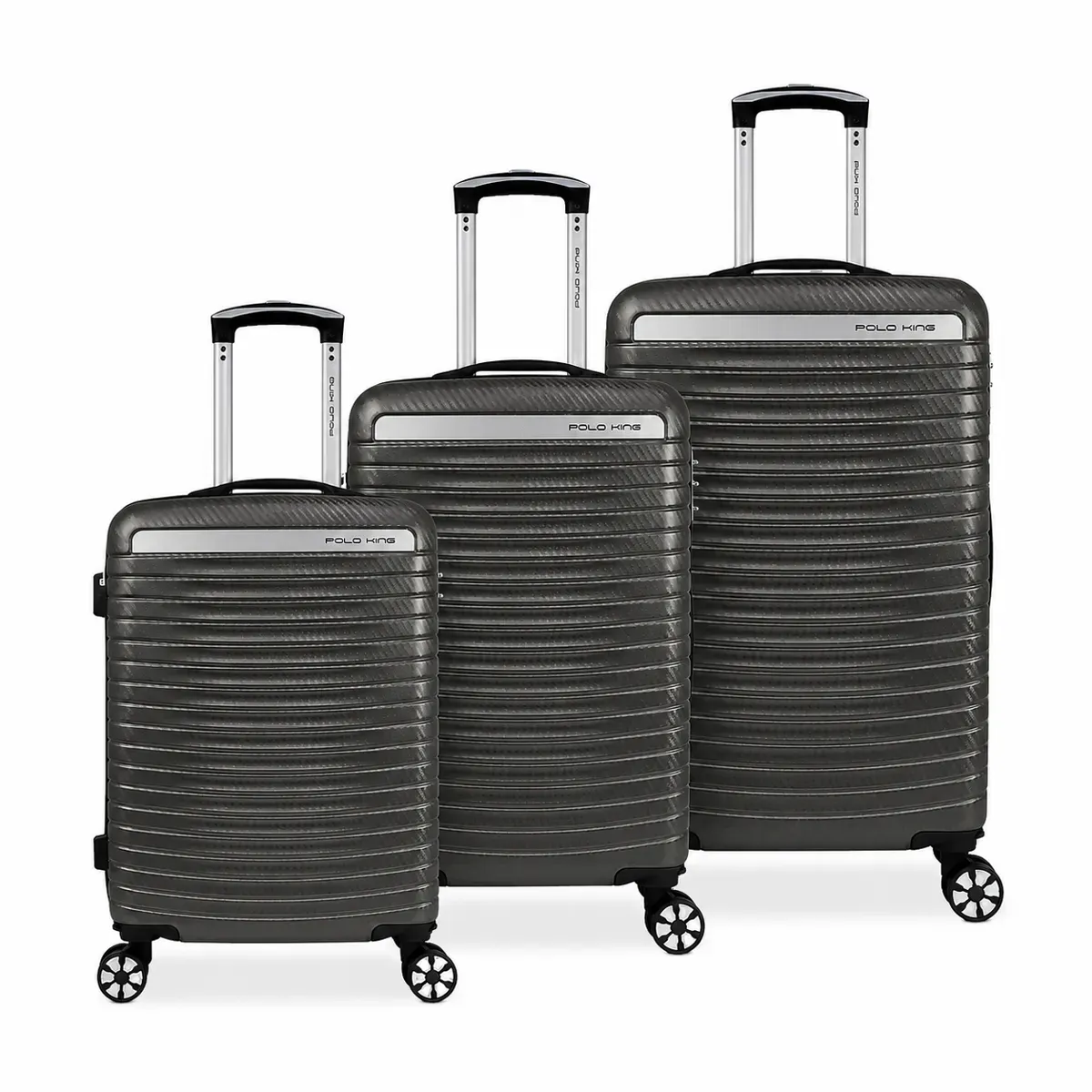 kit-malas-de-viagem-abs-pequena-de-bordo-m-e-g-rigidas-rodas-giro-360°-sidney-polo-king-grafite