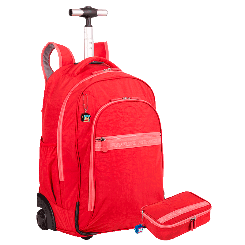 kit--mochila-carrinho-2-compartimentos-e-estojo-box-especial-paul-frank-t03---cereja